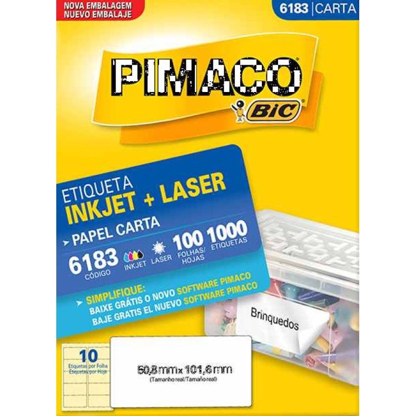 Etiqueta Pimaco(100Fls) - Ref.(6183)874773 Pimaco