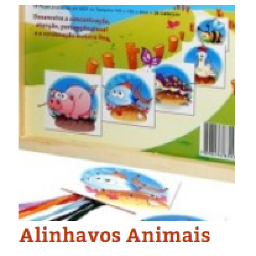 Alinhavos Animais(c/6Pçs)Unid - Ref.1137 Editora Fundamental
