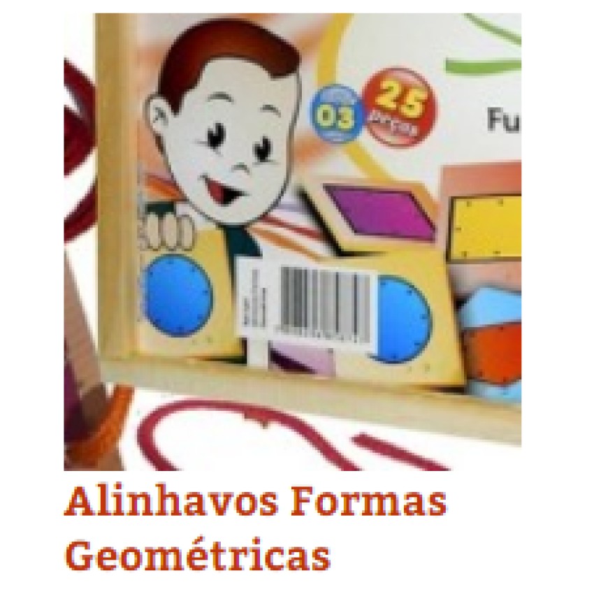 Alinhavos Formas Geometricas(c/25Pçs)Unid - Ref.1224 Editora Fundamental
